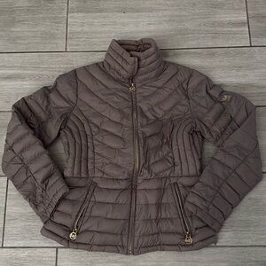 Michael Kora Lightweight Down Filled Puffer Taupe Medium